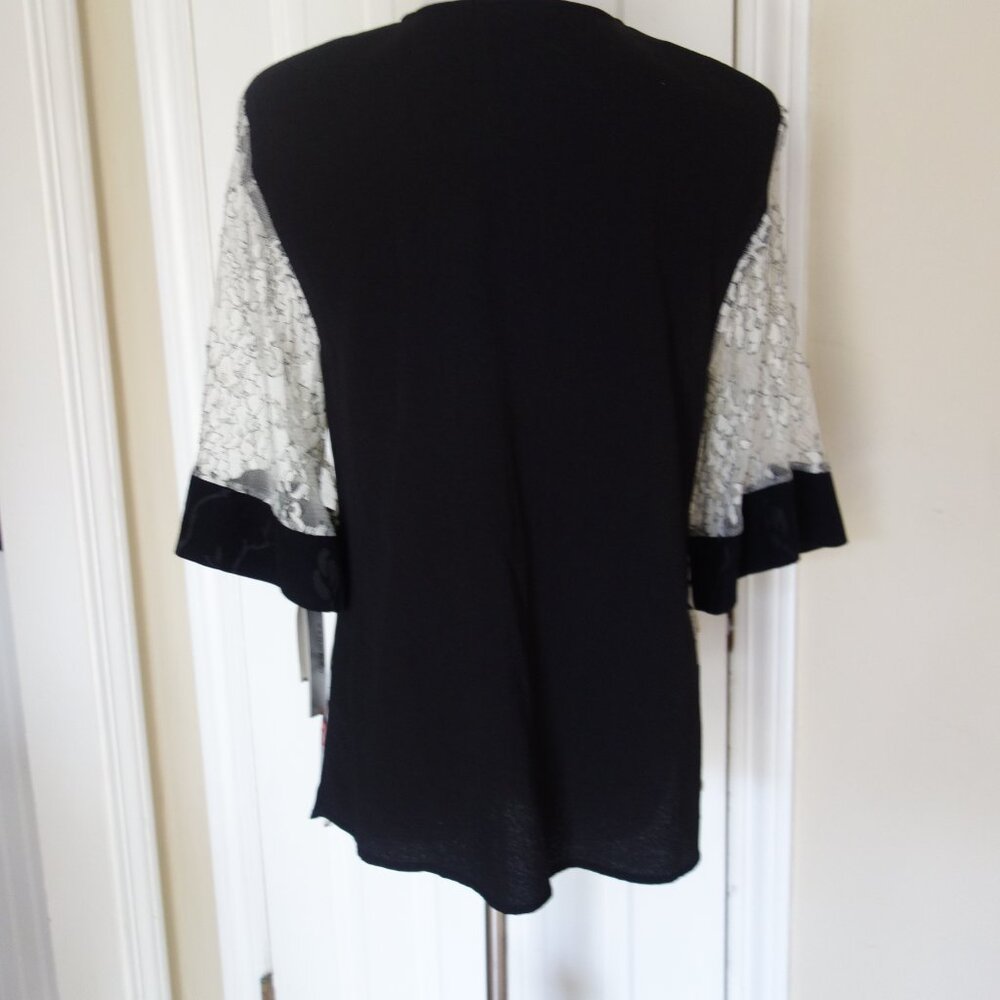 NWT Vtg SPENCER ALEXIS Mixed Fabric Kimono Jacket – Med - Picture 4 of 8